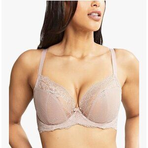 Panache Bra 32E Ana Side Support Plunge Lace Vintage